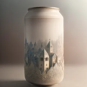 Porcelain Beverage Jar - Elegant Glass Container