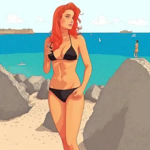 Beach Babe Swimsuit Fun in the Sun