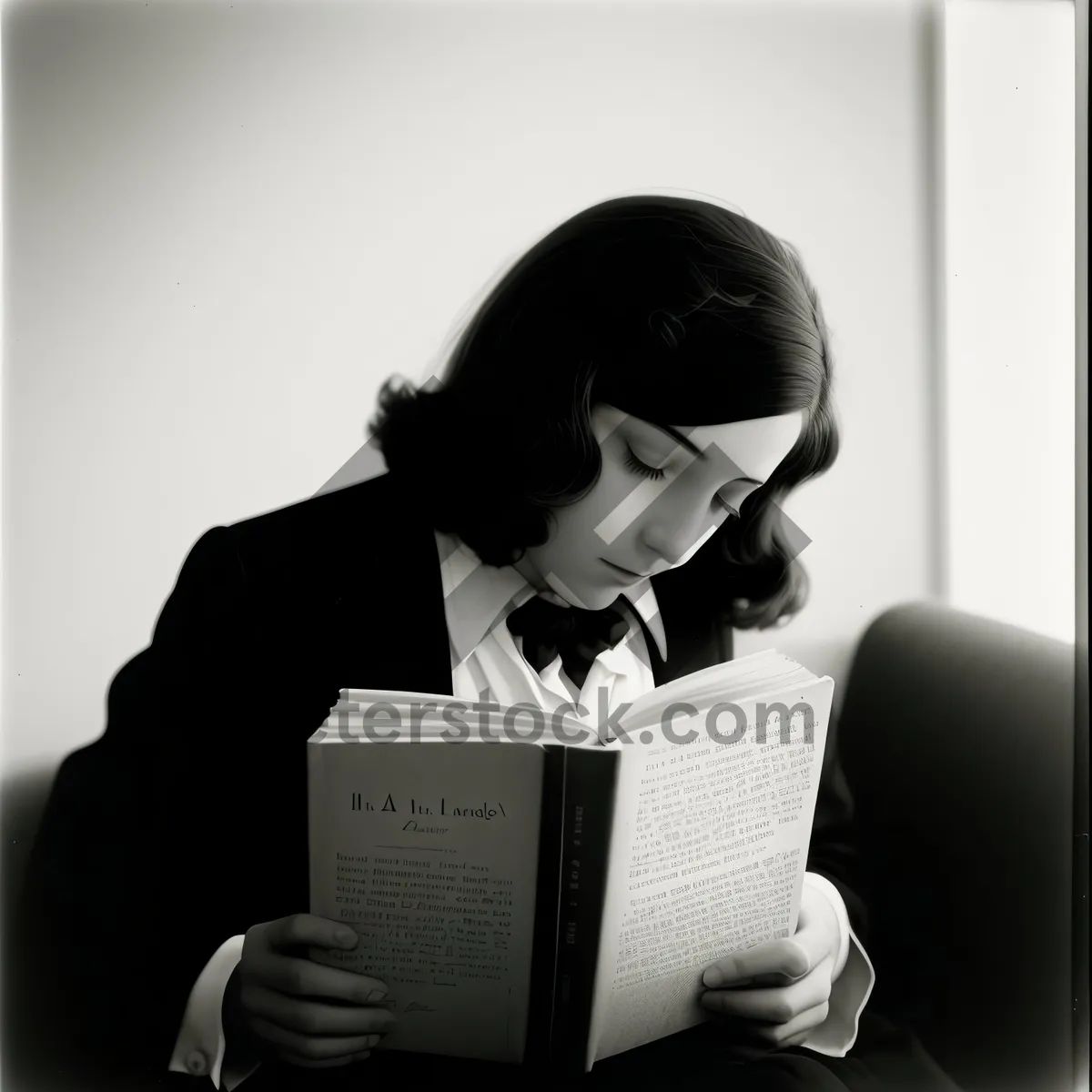 Picture of Smiling Businesswoman Working on Laptop in Office