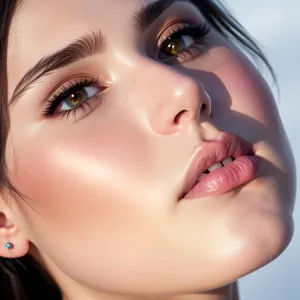 Stunning Close-up of Model's Smoky Eye Makeup