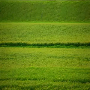 Vibrant Summer Meadow with Lush Green Grass