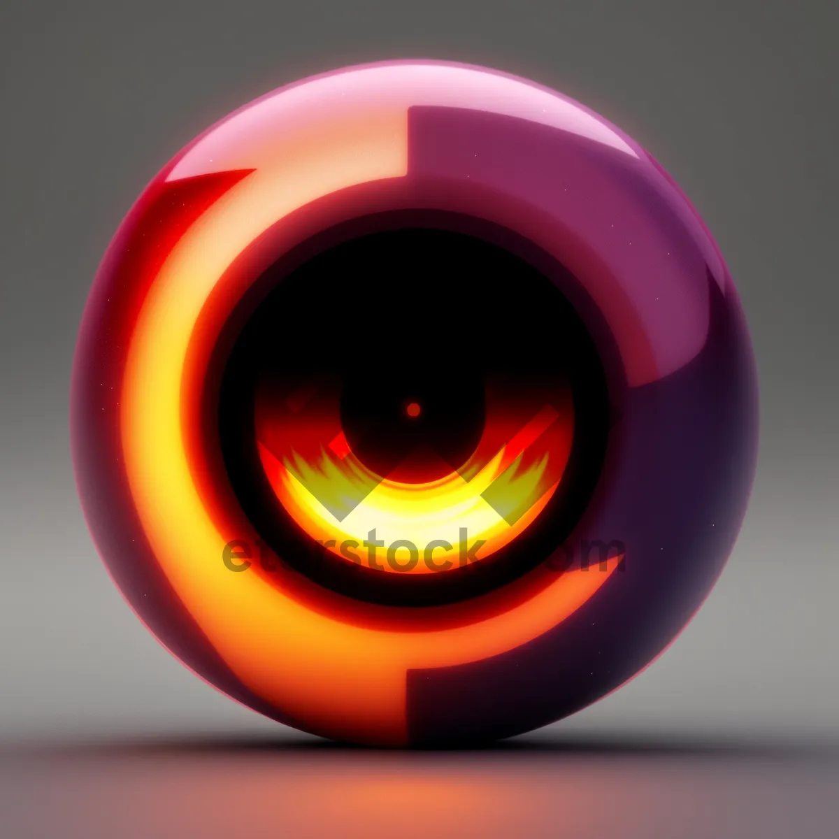 Picture of Laser Blaze - Orange Plasma Circle Icon