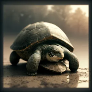 Cute Shell-Encased Reptile: Terrapin Turtle