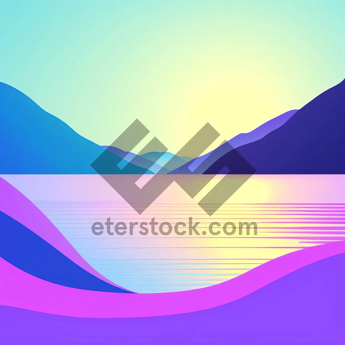 Picture of Colorful Futuristic Digital Gradient Motion Wallpaper