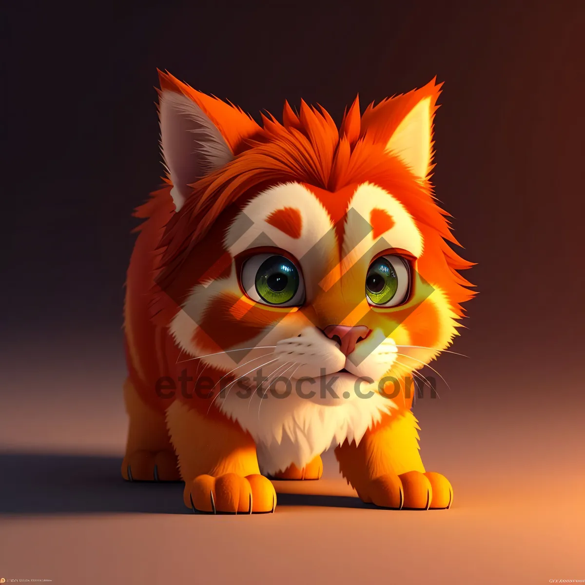 Picture of Pumpkin Kitty: Cute Cartoon Cat Art