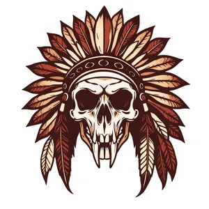 Retro Floral Graphic Design Element