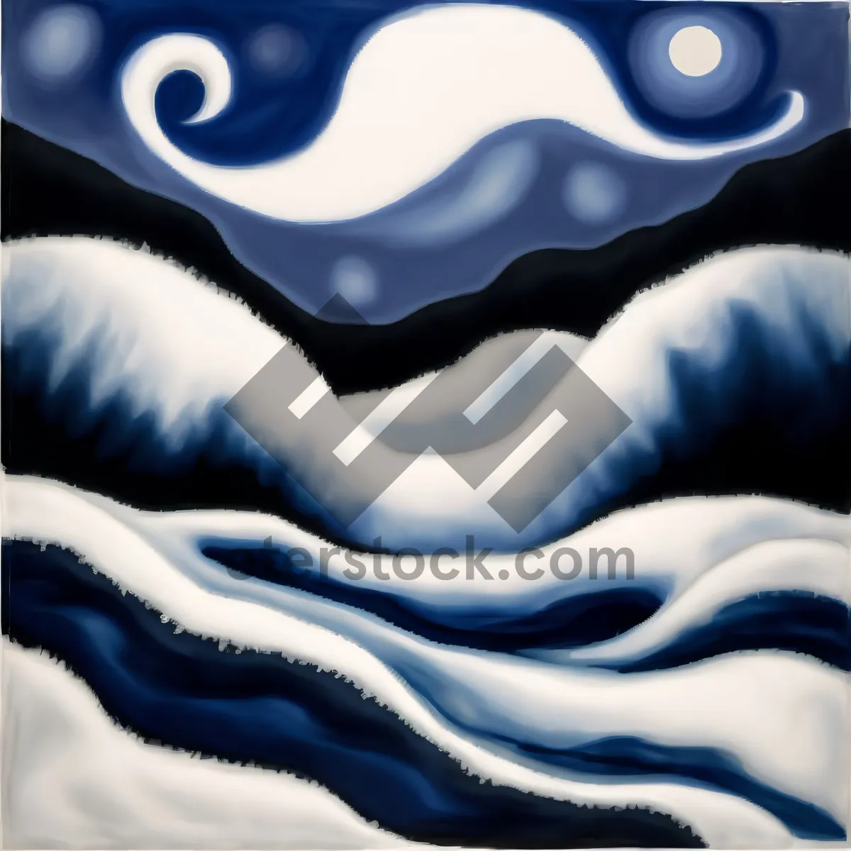 Picture of Flowing Wave: Futuristic Design with Swirling Patterns