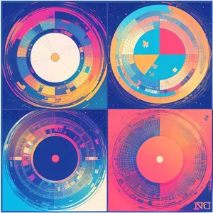 Creative Disk Design: Data-driven Graphic Circle