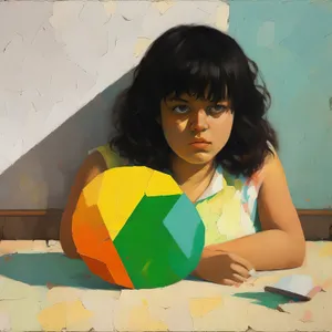 Happy adult woman working on laptop at home.