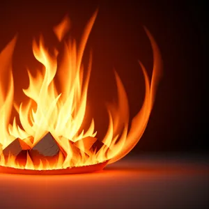 Blazing Orange Fire Icon