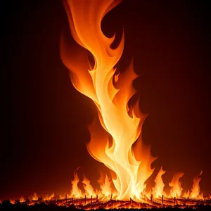 Fiery Inferno: Blazing Flames Ignite Heat