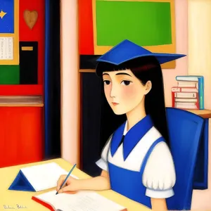 Smiling male student in graduation cap and gown