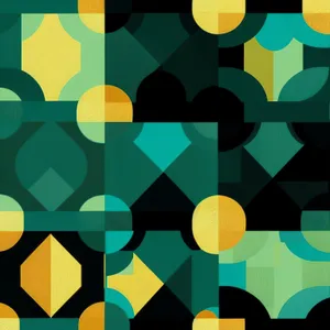 Colorful Geometric Tile Design Wallpaper.