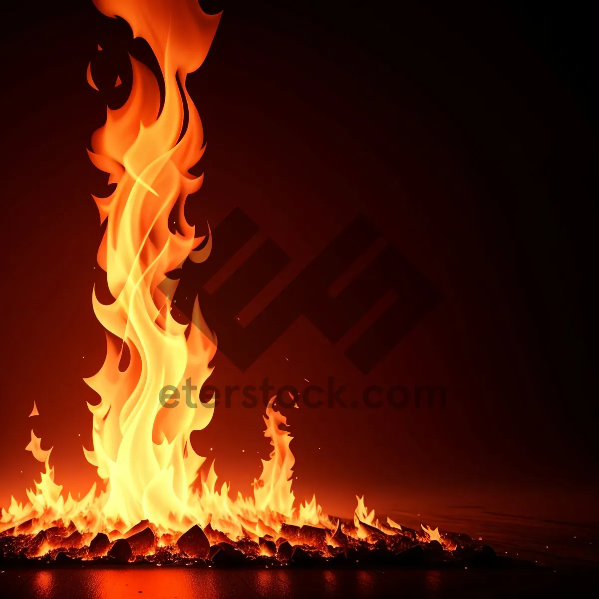 Picture of Fiery Inferno: A Spectacular Display of Blazing Flames