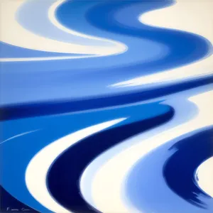 Shimmering Waves: Digital Art with Liquid Motion and Clean Hygienic Design