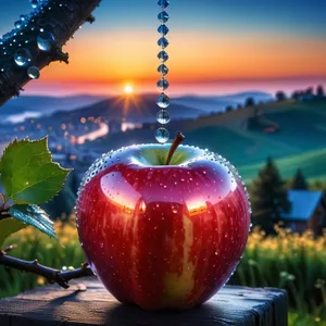 Fresh and Delicious Red Apple Snack