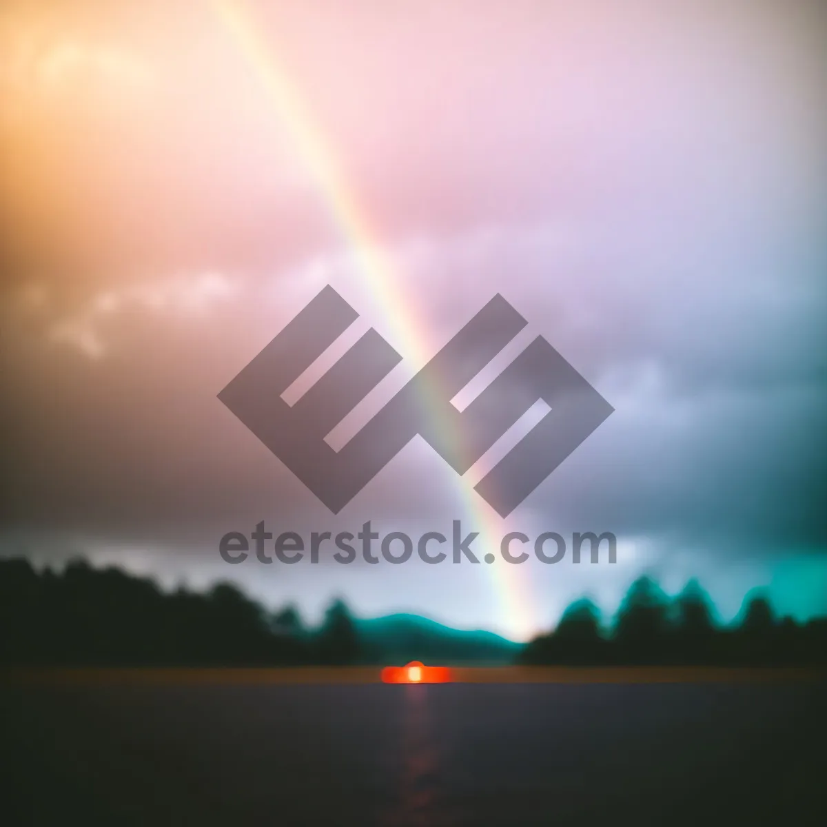 Picture of Vibrant Sky: Colorful Clouds and Bright Sunlight