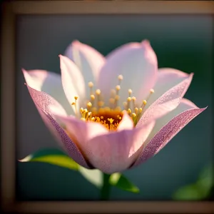 Exquisite Pink Lotus Blossom in a Serene Water Garden