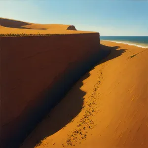 Morocco's Sandy Dunes Under Scorching Sun