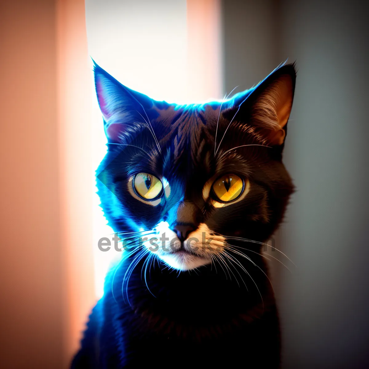 Picture of Adorable Gray Tabby Kitty with Playful Eyes