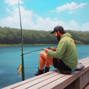 Serene Fishing Adventure on the Open Water