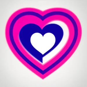 Love Button Icon Set: Shiny Heart Symbols