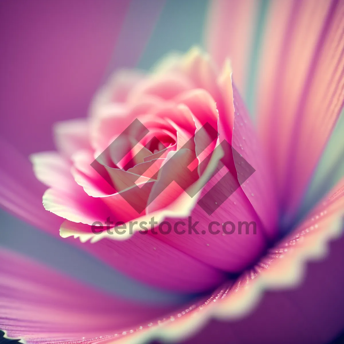 Picture of Vibrant Pink Petal Blossom in Full Bloom