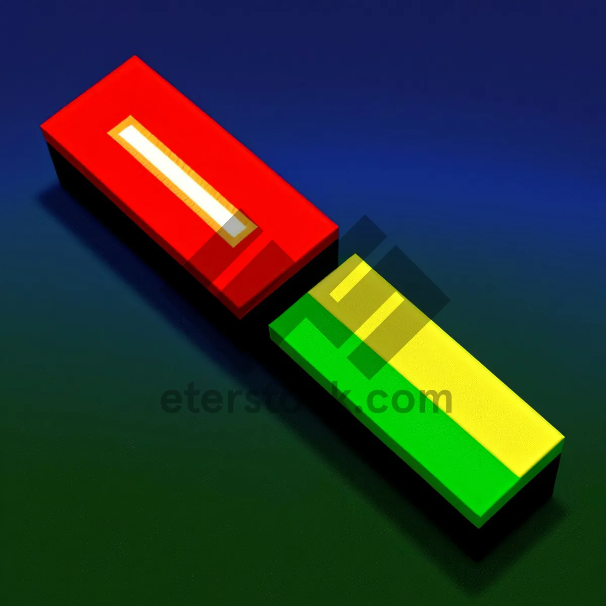 Picture of Bookmark 3D Export Symbol Icon - Business Design