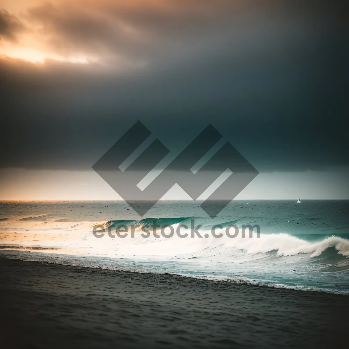 Picture of Sunset Over Serene Tropical Coastline