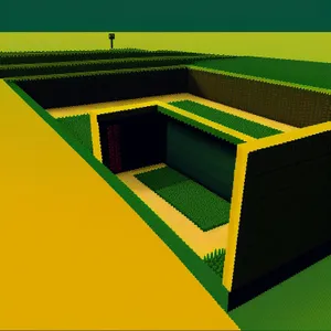 Modern 3D Box Stadium Facility with Sewage System