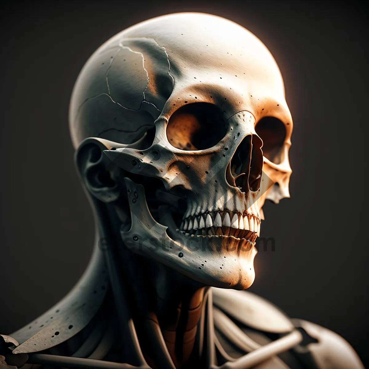 Picture of Deathly Anatomy: Sinister Skull with Goggles