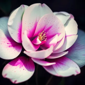 Romantic Magnolia Blossom in Pink Petals
