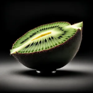 Juicy Sliced Kiwi - Fresh and Nutritious Tropical Fruit