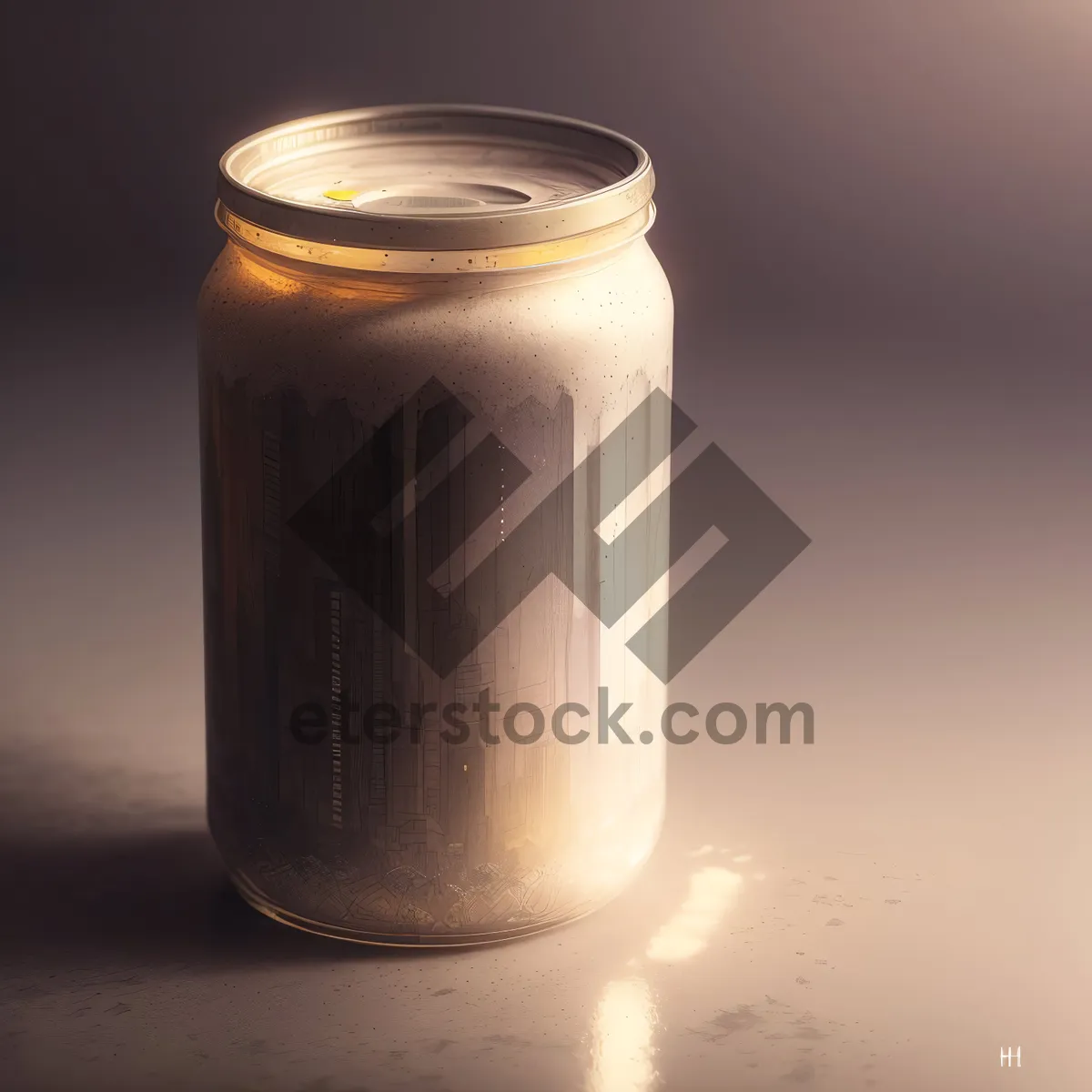 Picture of Healthy Milk in Glass Jar: Nourishing Liquid Beverage