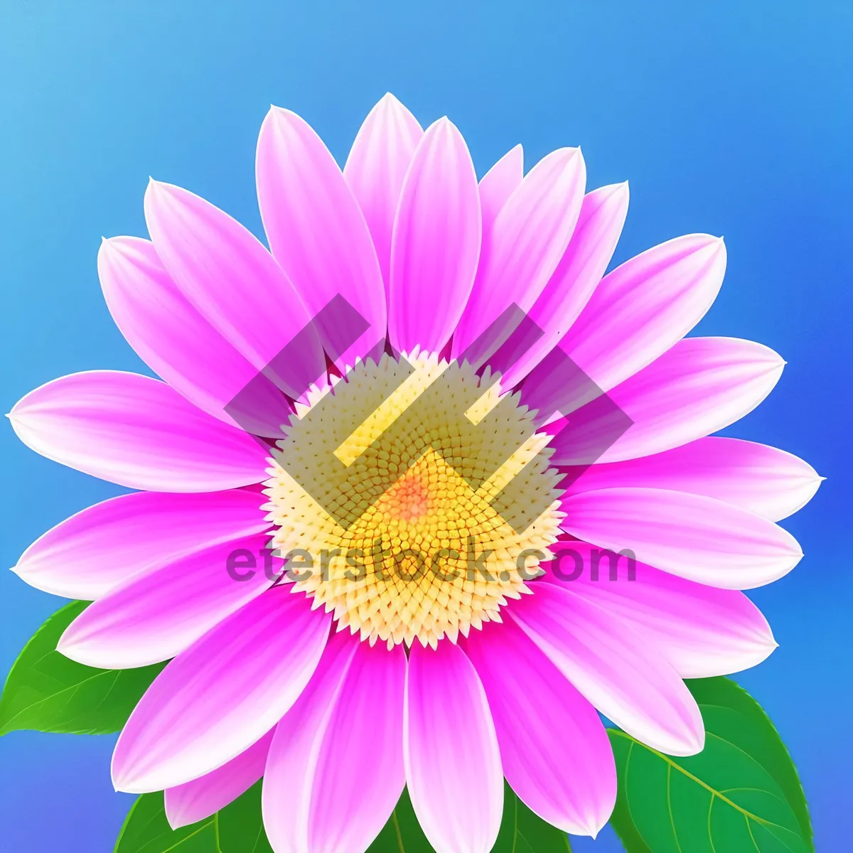 Picture of Pink Lotus Blossoming in Summer Garden