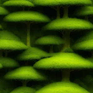 Fresh Green Pea Plant Closeup