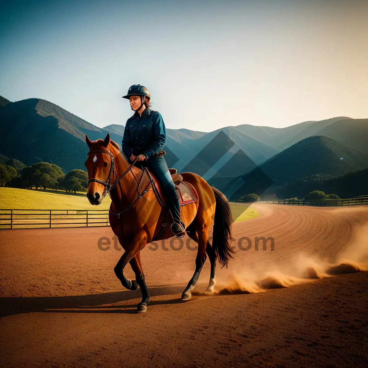 Picture of Wild West Adventure: Horseback Riding Through Majestic Landscapes
