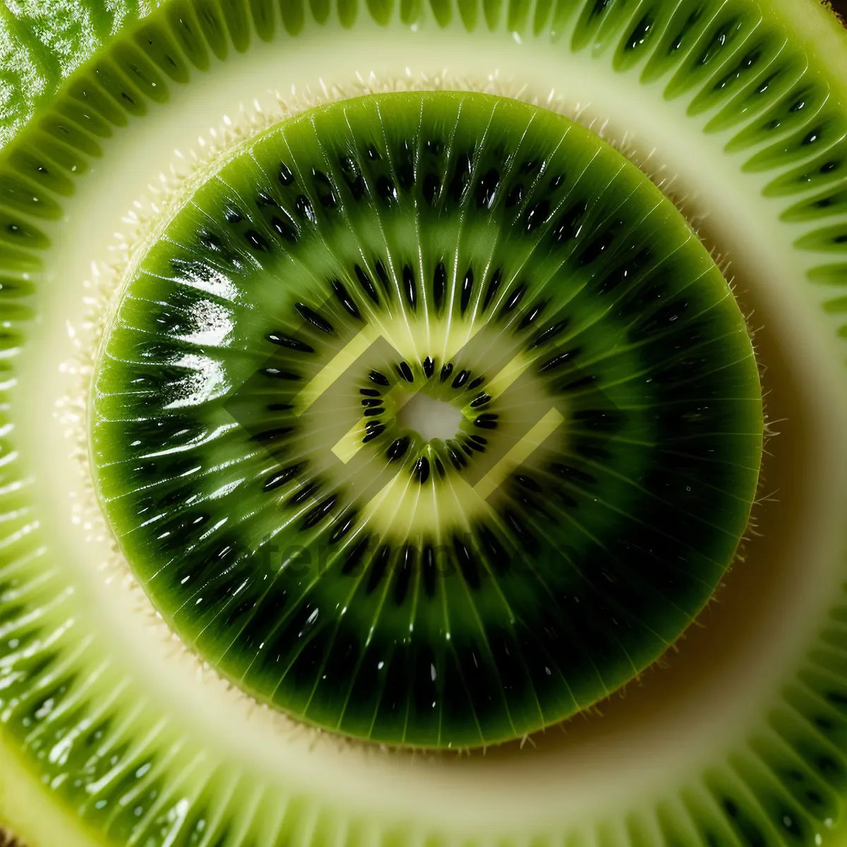 Picture of Fresh and Juicy Kiwi Fruit Slice - Healthy Tropical Snack