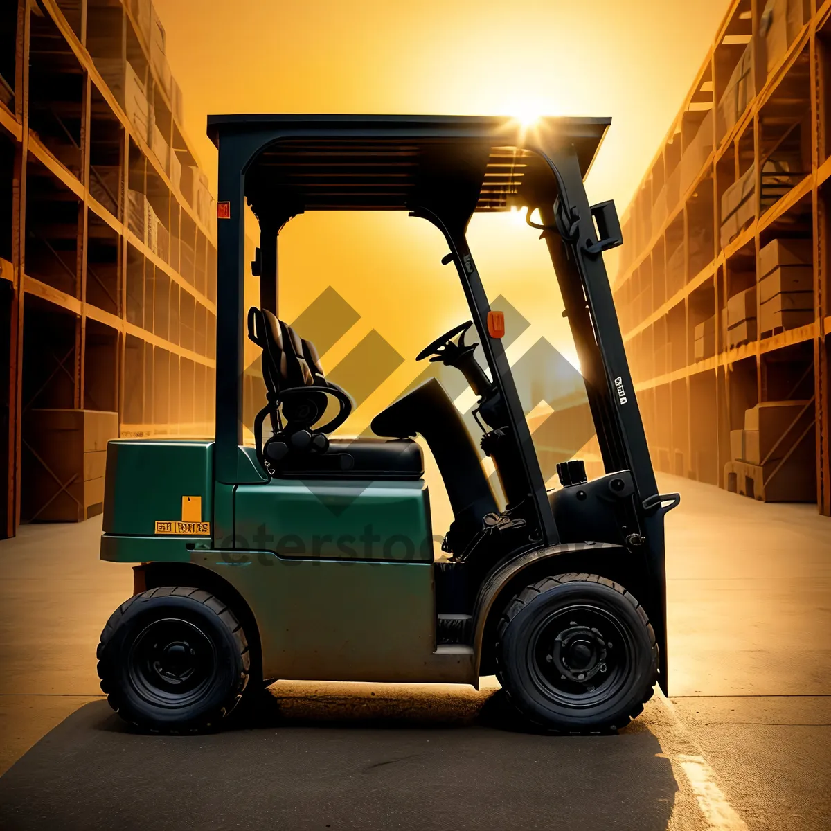 Picture of Wheeled Transport Machine - Forklift Truck