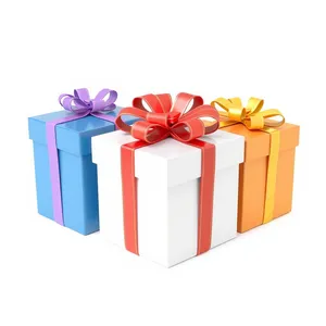 Festive Gift Box with Ribbon and Bow