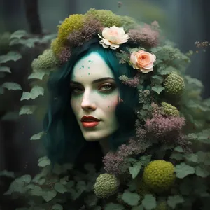 Underwater Vegetable Portrait with Plaything Doll Fish