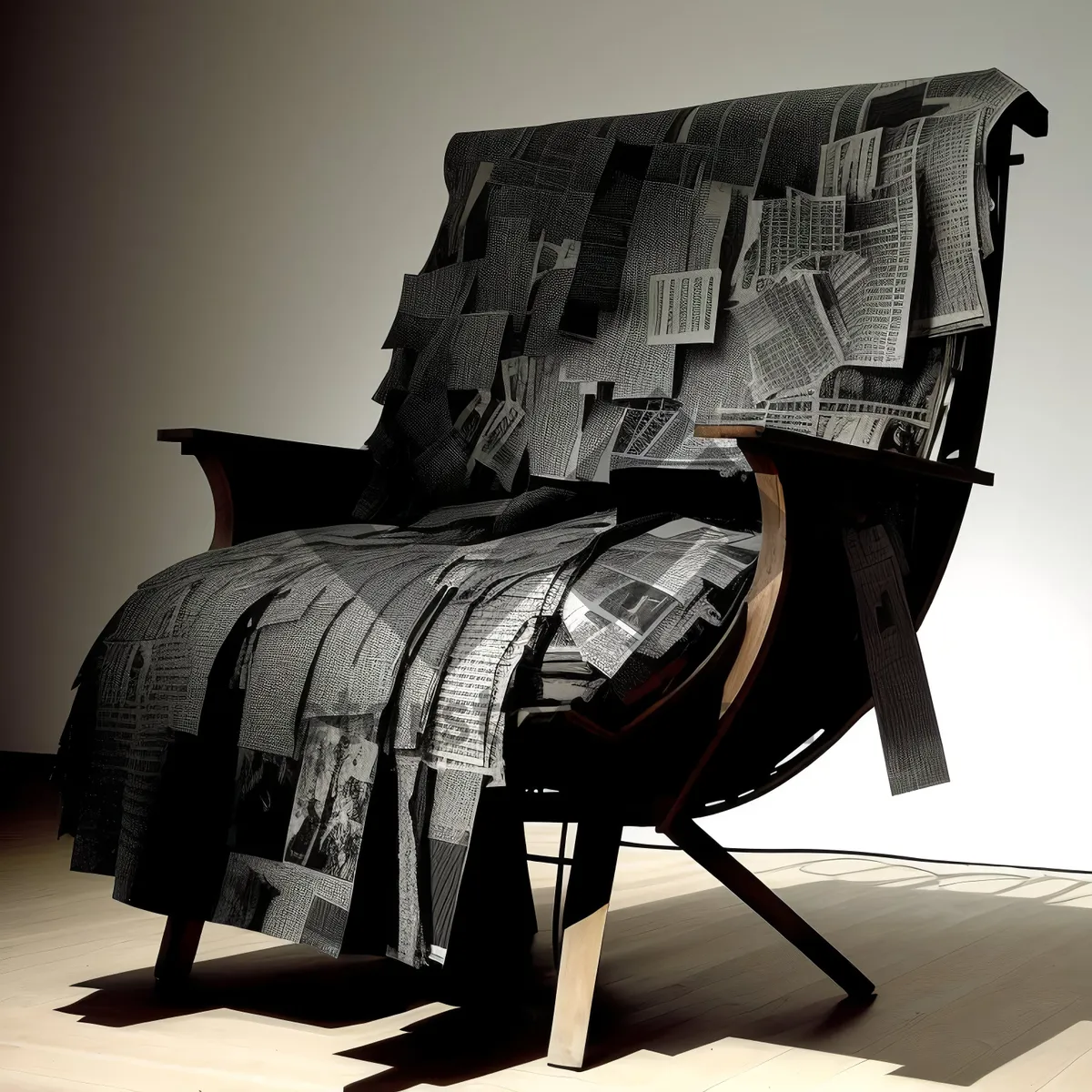 Picture of Leather Armchair with Armrest: Stylish Comfort for Relaxation