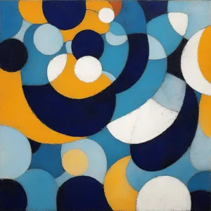 Colorful Bright Circles Mosaic Tile Decoration Texture