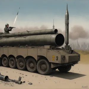 Sky-bound Military Arsenal: Piston-Powered Rocket Tank