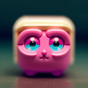 Pink Piggy Bank with Pencil Sharpener