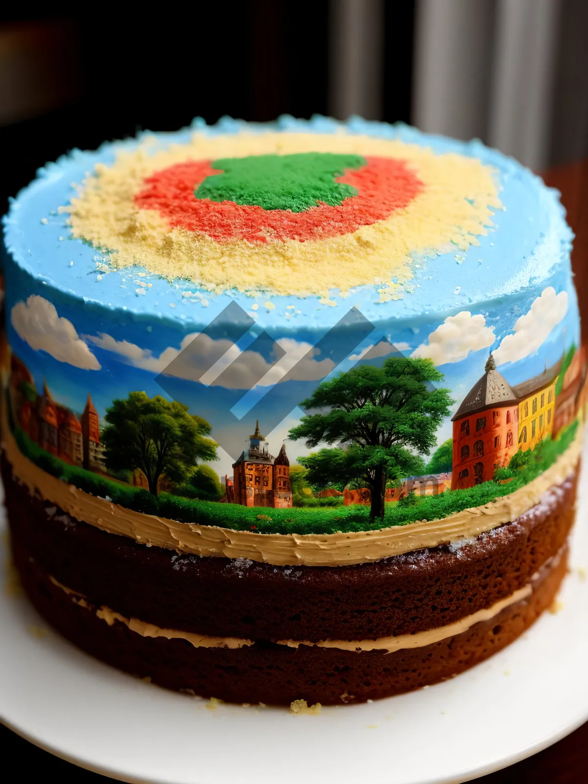 Picture of Delicious Cake in Sweet Snack Bowl