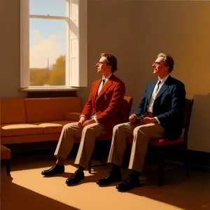 Professional team of businesspeople working on laptops in office