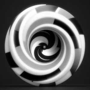 Abstract 3D Graphic Circle Design