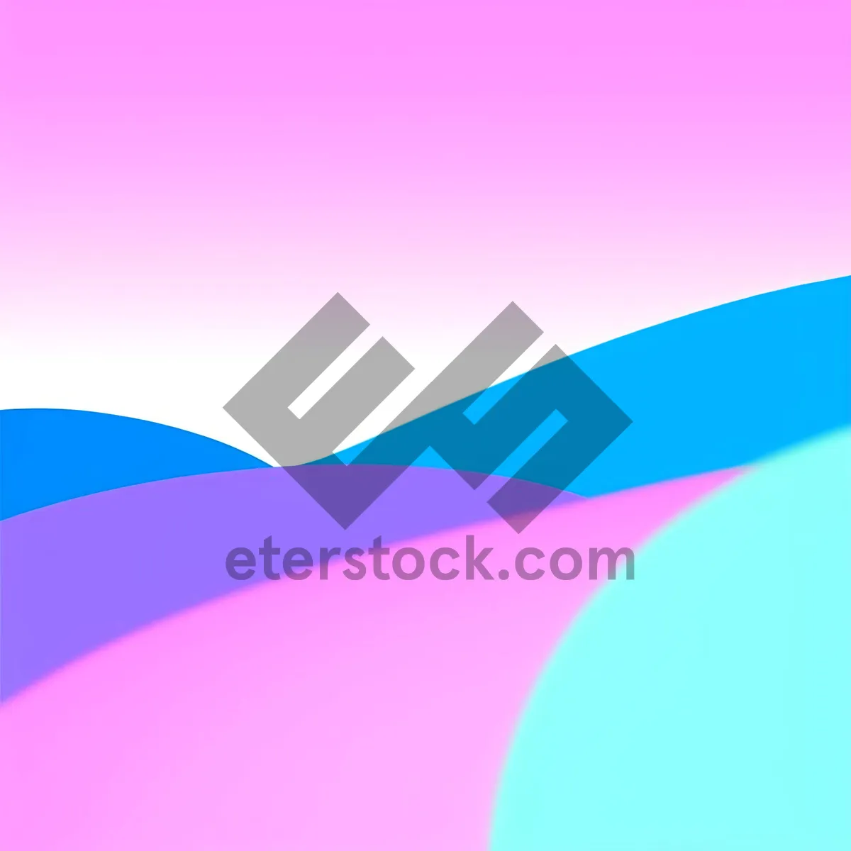 Picture of Colorful Geometric Wave Artwork