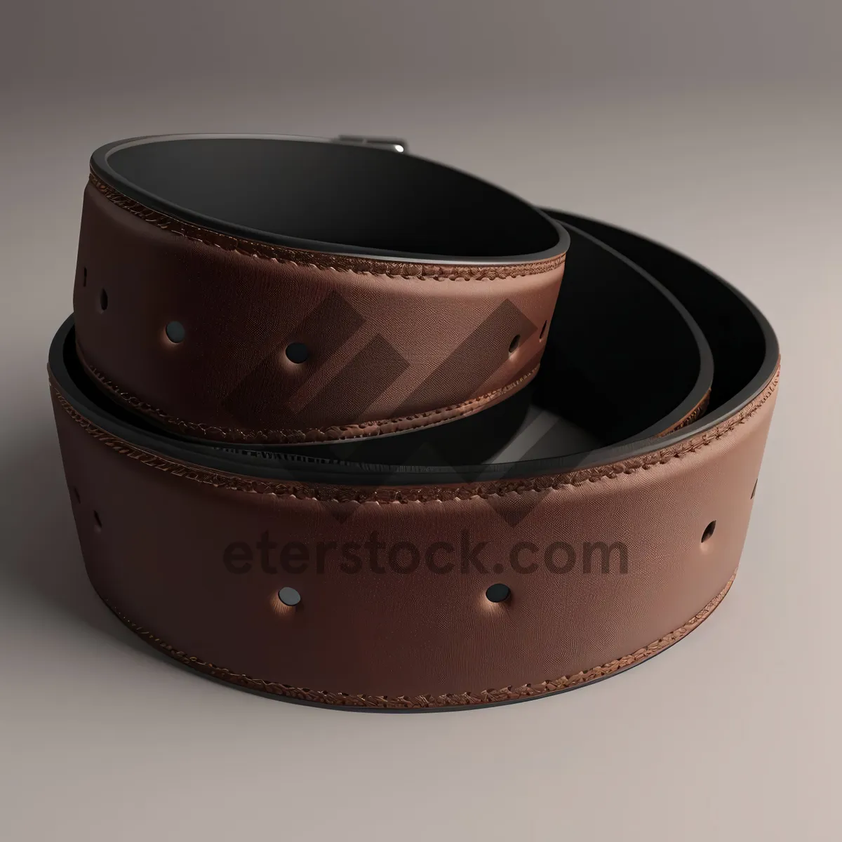 Picture of Metal Buckle on Leather Restraint Device